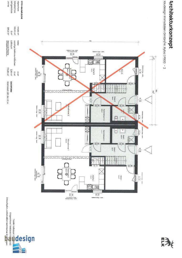 Spillern ! Top ! Neubau Erstbezug ! Hochwertiges und exklusives Doppelhaus in sehr schöner zentraler Siedlungslage - Ansicht 2