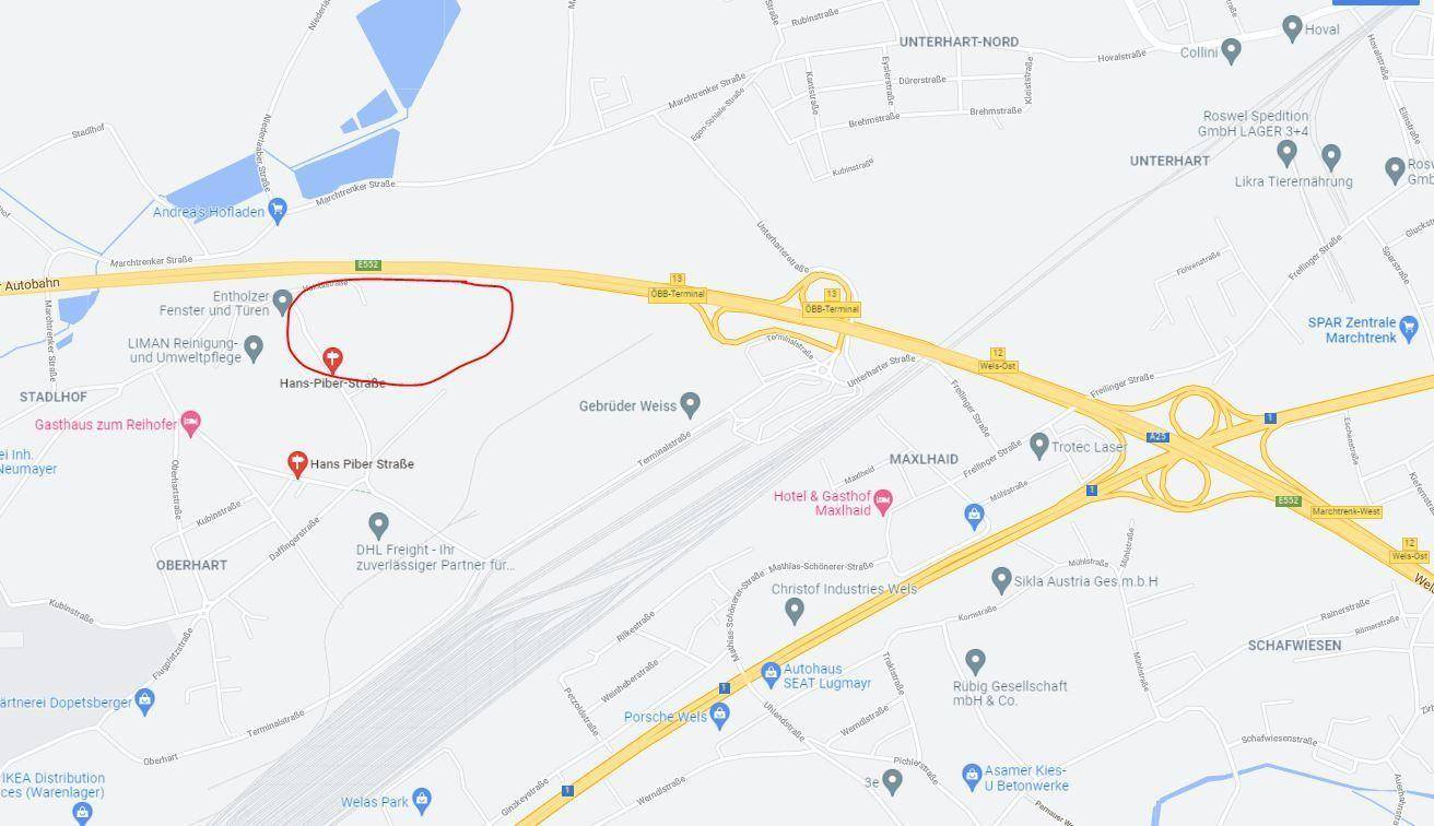 Google Maps - Ausschnitt