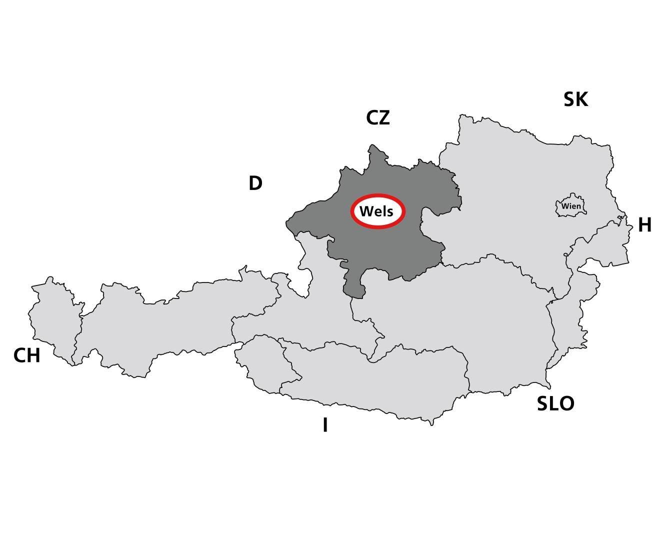 Wels Karte