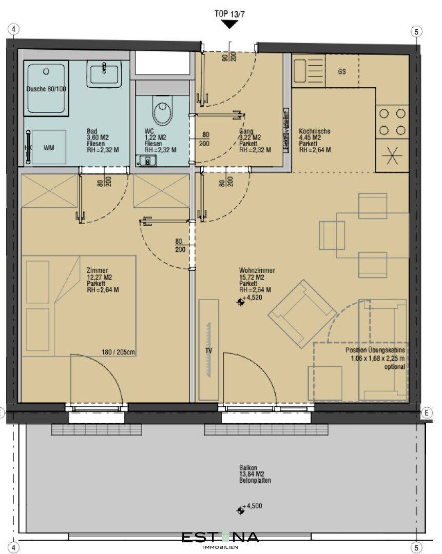 Urbanes Wohnen in Donaunähe – 2-Zimmer-Wohnung mit idealer U1-Anbindung - Ansicht 6
