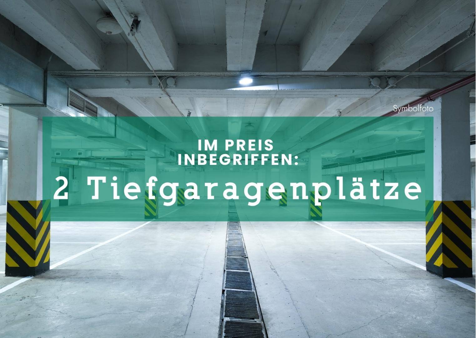 2 Tiefgaragenplätze inkl.