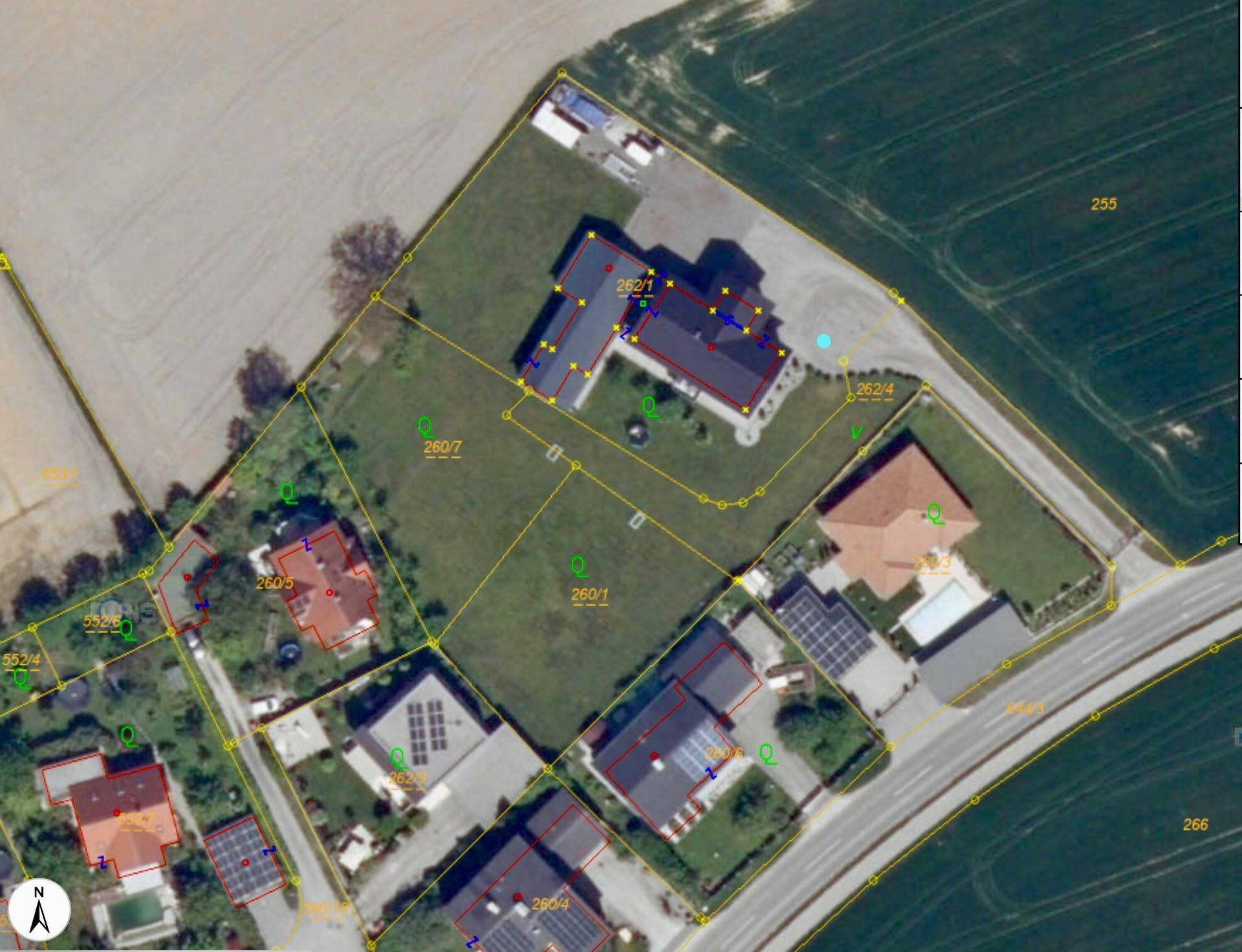 Katasterplan Baubewilligt