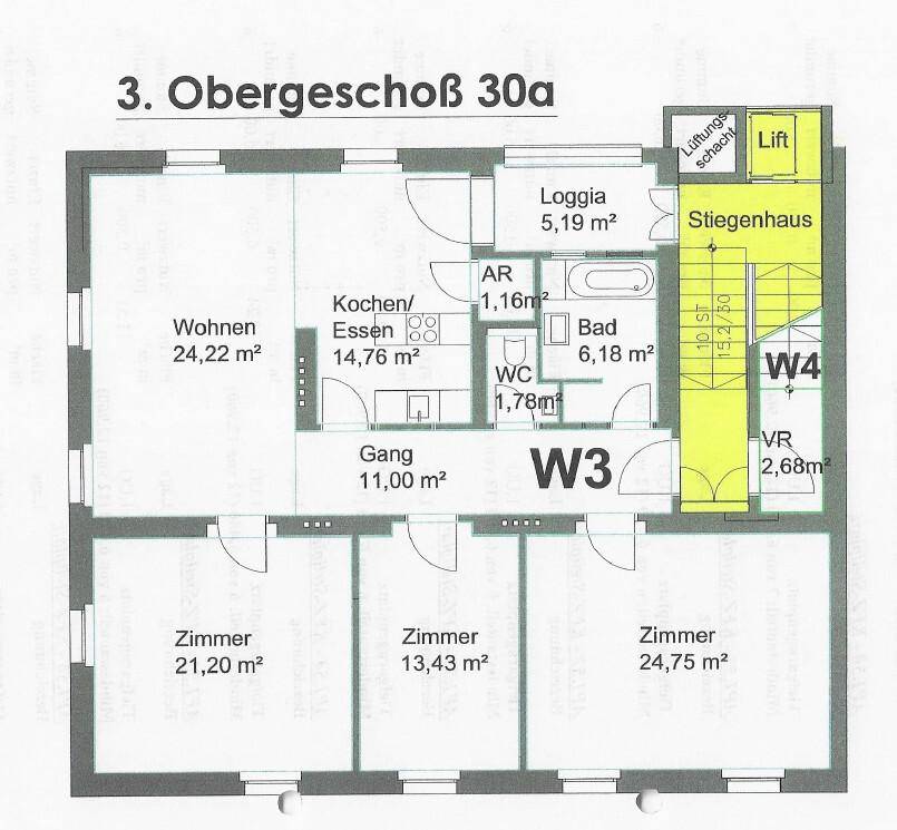 Grundriss Wohnung