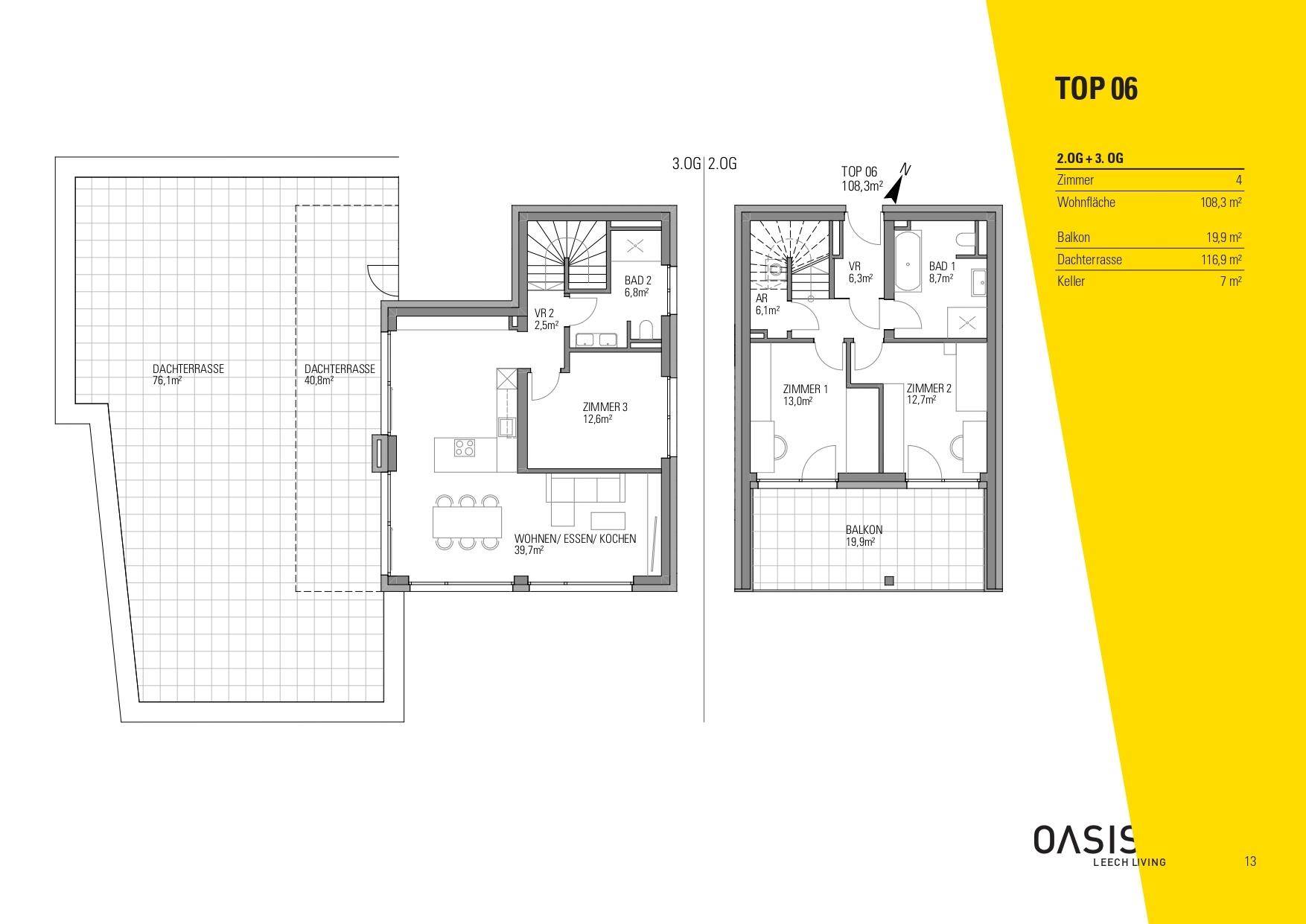 Grundriss Top 06 OASIS Leech Living