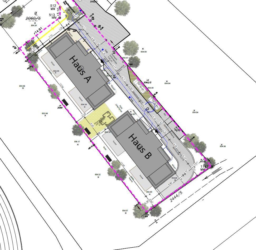 Lageplan Haus A & B