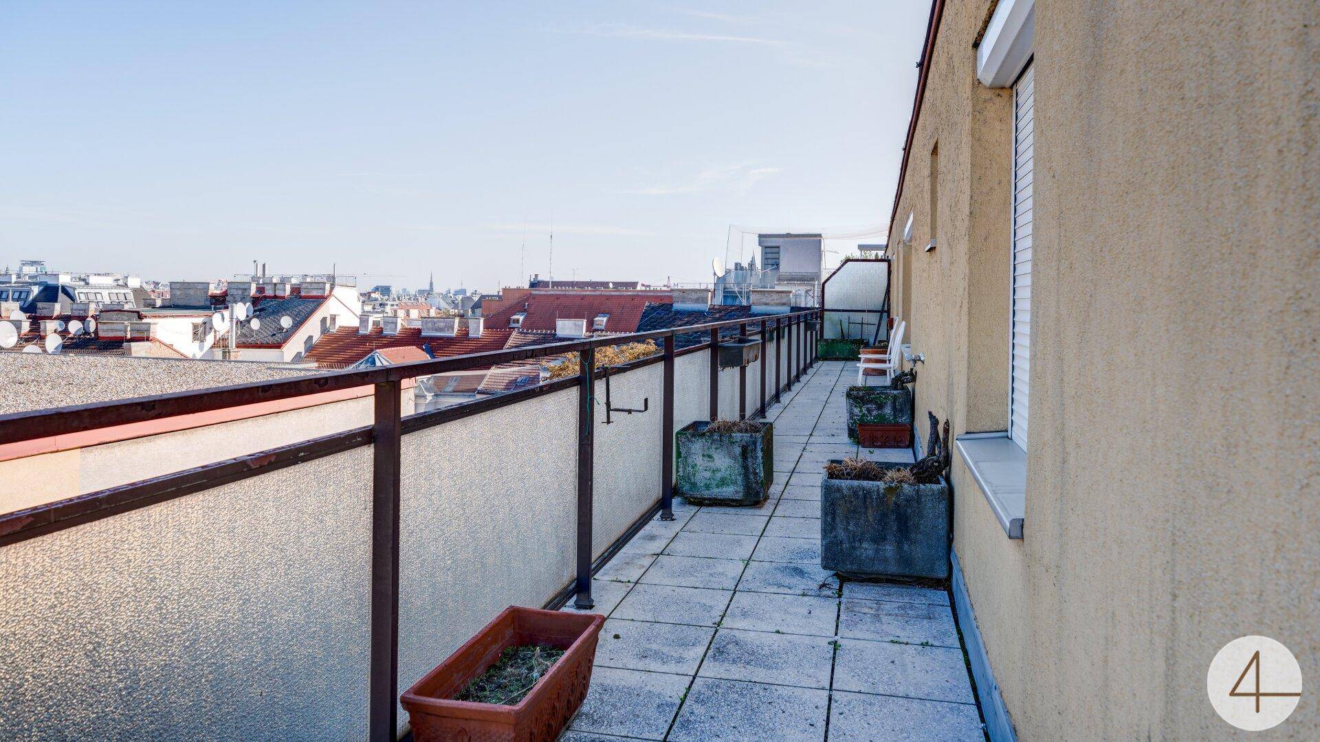 Terrasse mit Wienblick