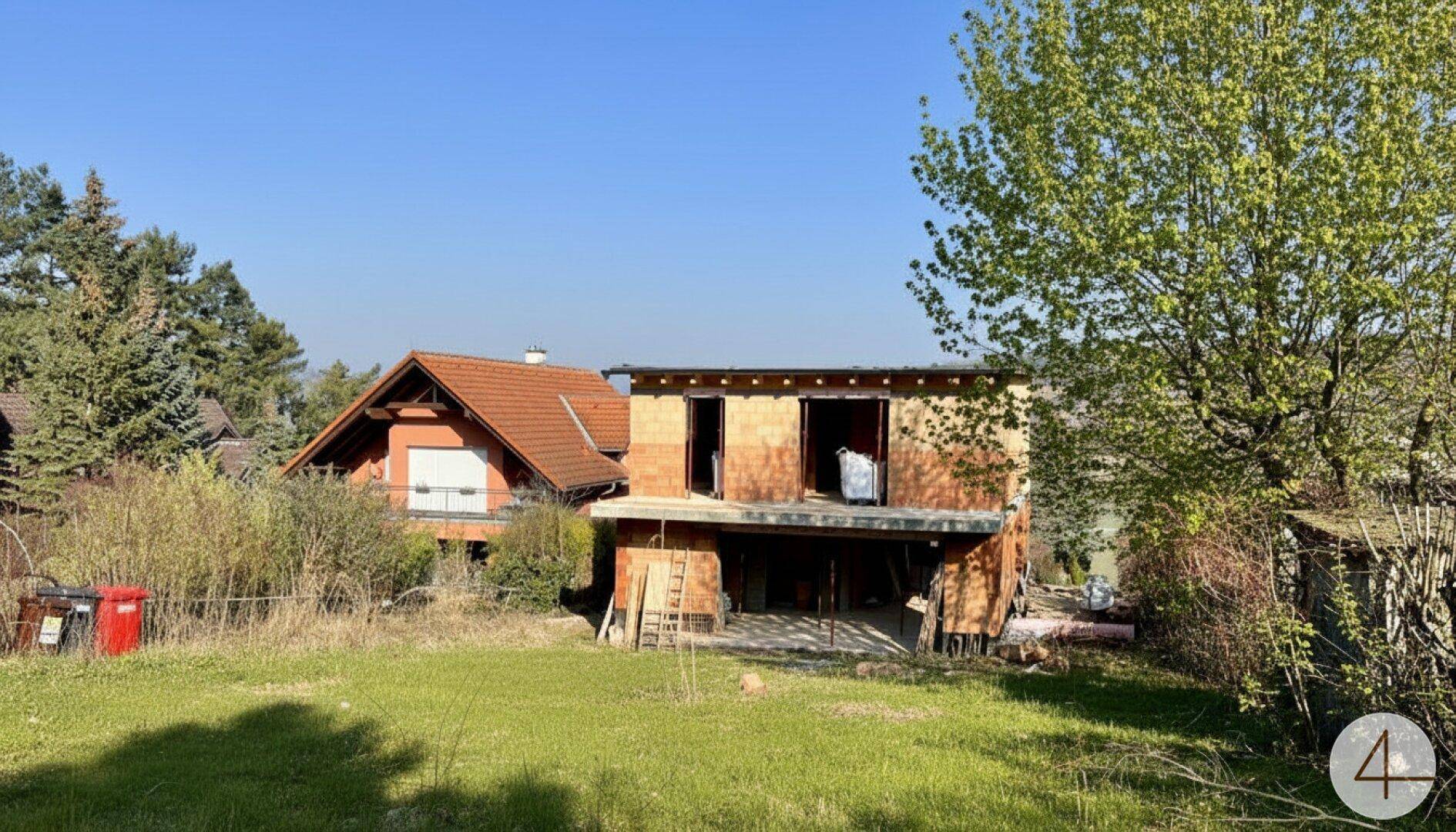 Stadtvilla mit parkartigen Garten - 1953m² Grundstücksfläche - direkt am Bisamberg - privat Zugang zum Wald - Grünblick - Ruhelage - Ansicht 6