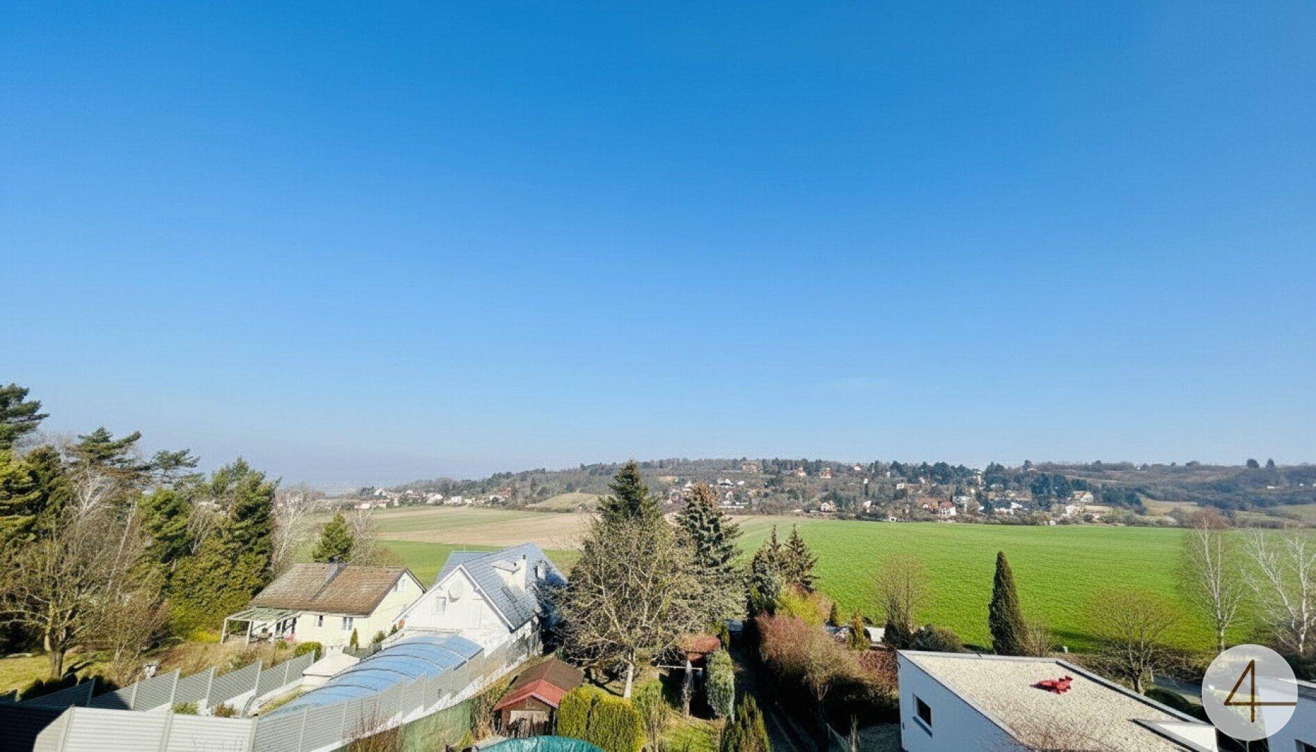 Stadtvilla mit parkartigen Garten - 1953m² Grundstücksfläche - direkt am Bisamberg - privat Zugang zum Wald - Grünblick - Ruhelage - Ansicht 3