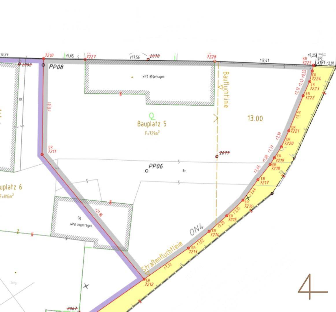 Doppelhaushälfte mit Baubewilligung ca. 729 m² | ca. 325 m² Wohnnutzfläche möglich | Eigengarten bis 235 m² | Baubewilligt - Ansicht 5