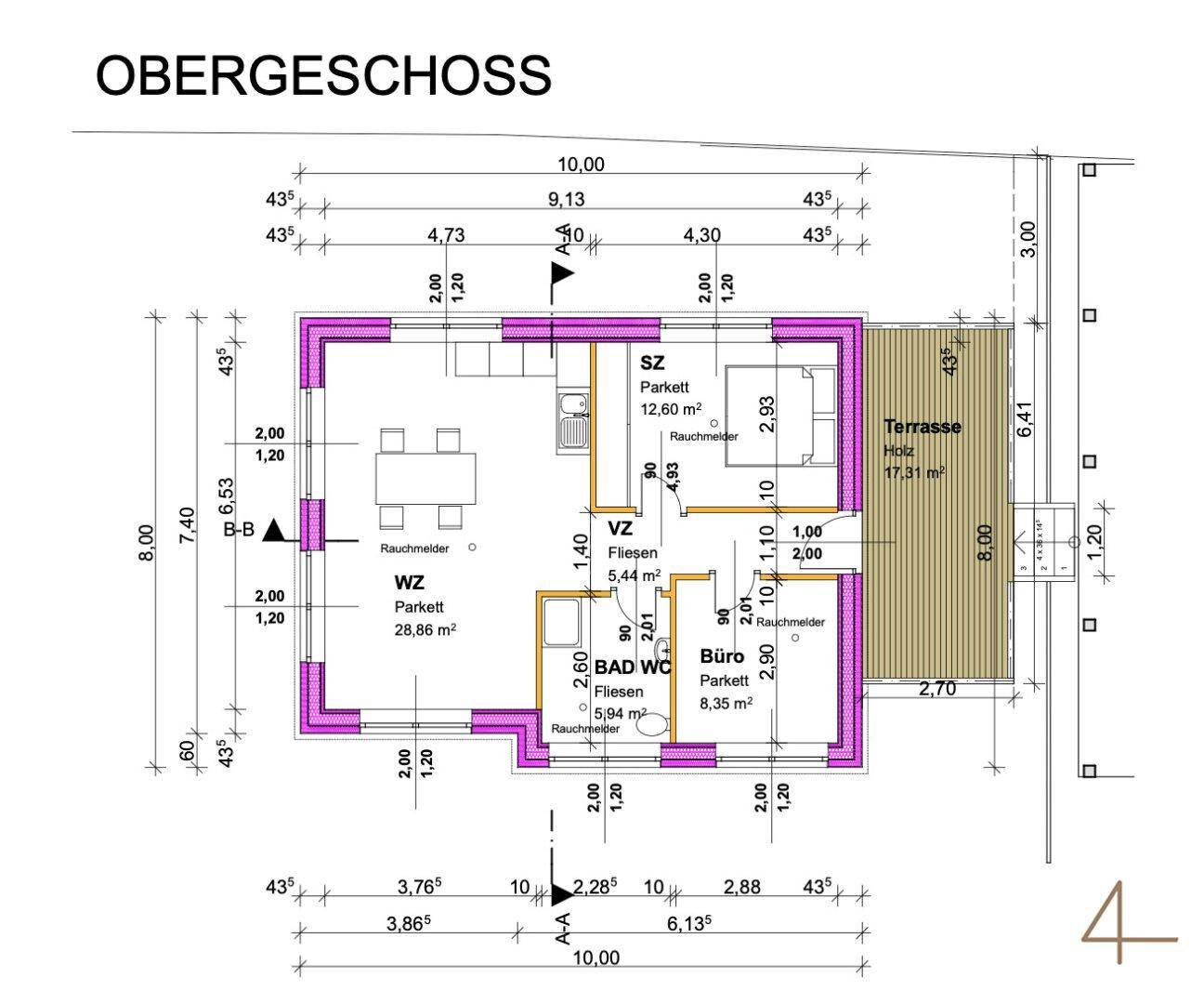 Zweifamilienhaus im Wienerwald - getrennte Wohneinheiten - Terrasse &amp; Garten - Niedrigenergiehaus mit Fußbodenheizung - Mehr