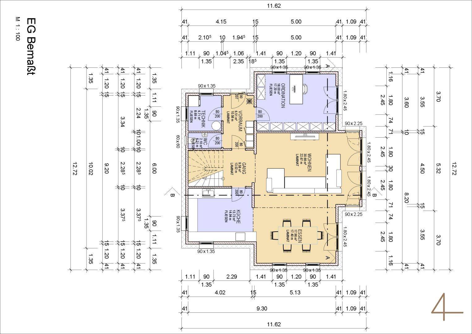 St Florian/Inn Stadtvilla 192 m² Wohnfläche + Garage - Ansicht 4