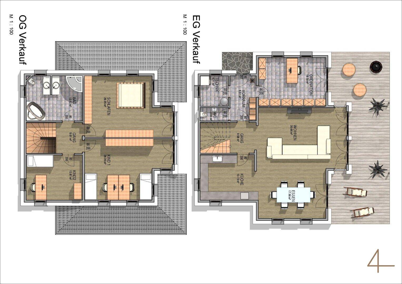 St Florian/Inn Stadtvilla 192 m² Wohnfläche + Garage - Ansicht 3