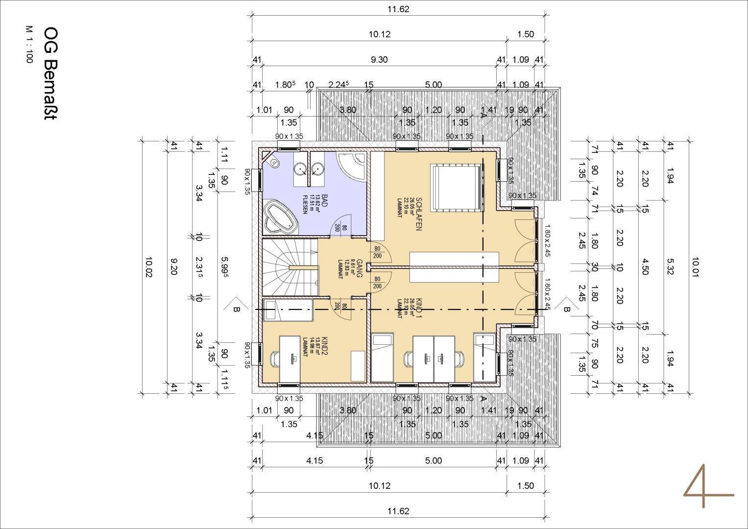St Florian/Inn Stadtvilla 192 m² Wohnfläche + Garage - Ansicht 5
