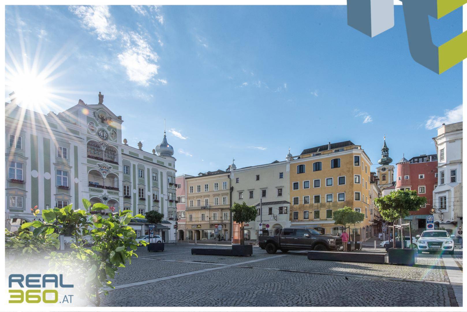 Blick auf das historische Gebäude