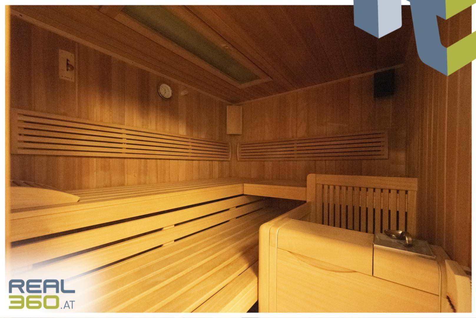 Sauna im Wellnessbereich im KG