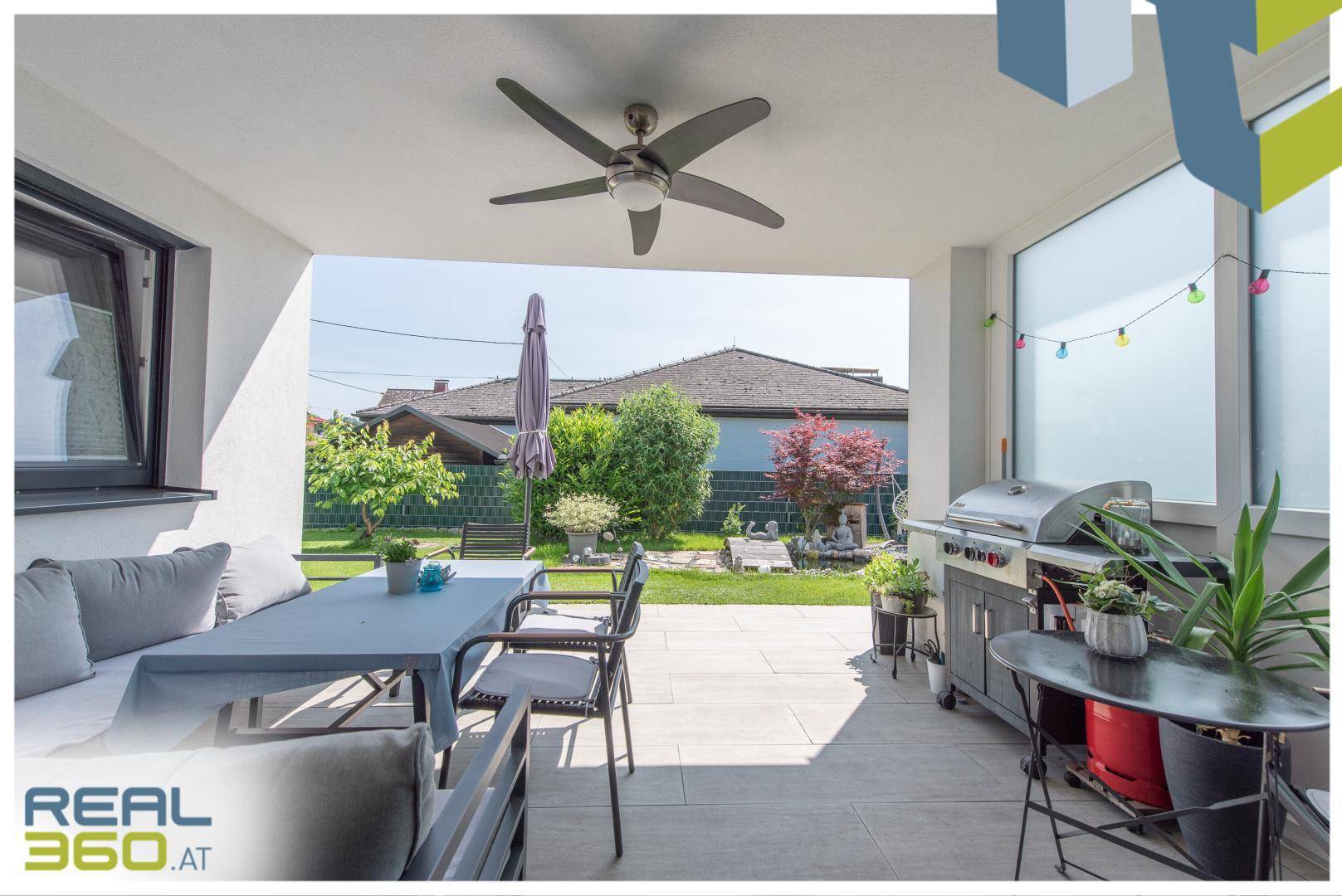 nicht einsehbare Terrasse - windgeschütz