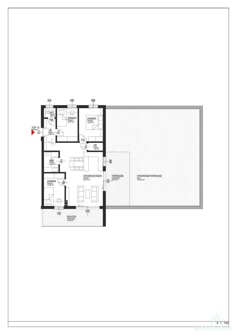 Grundriss - TOP A10