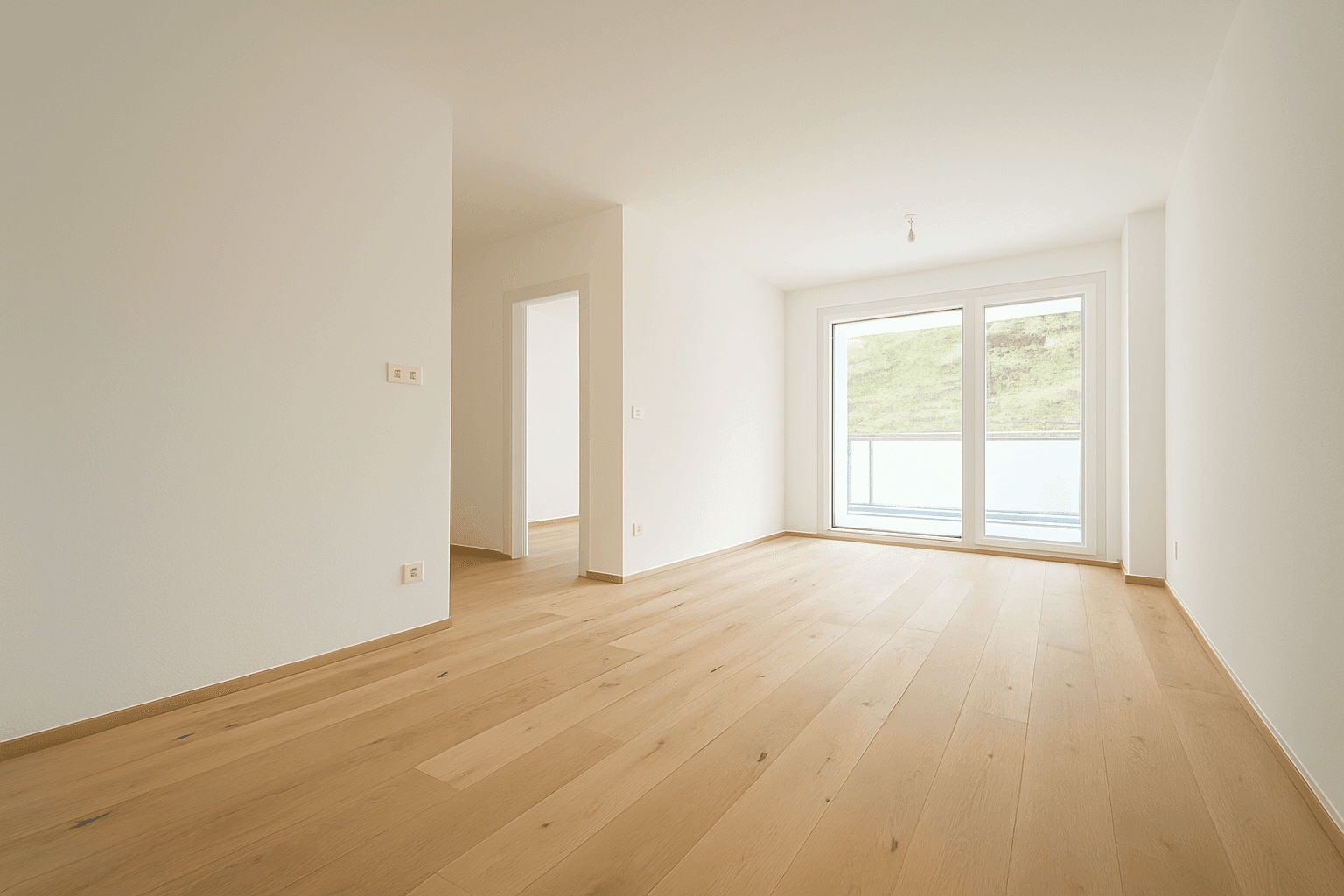 Wohnzimmer mit Zugang Balkon