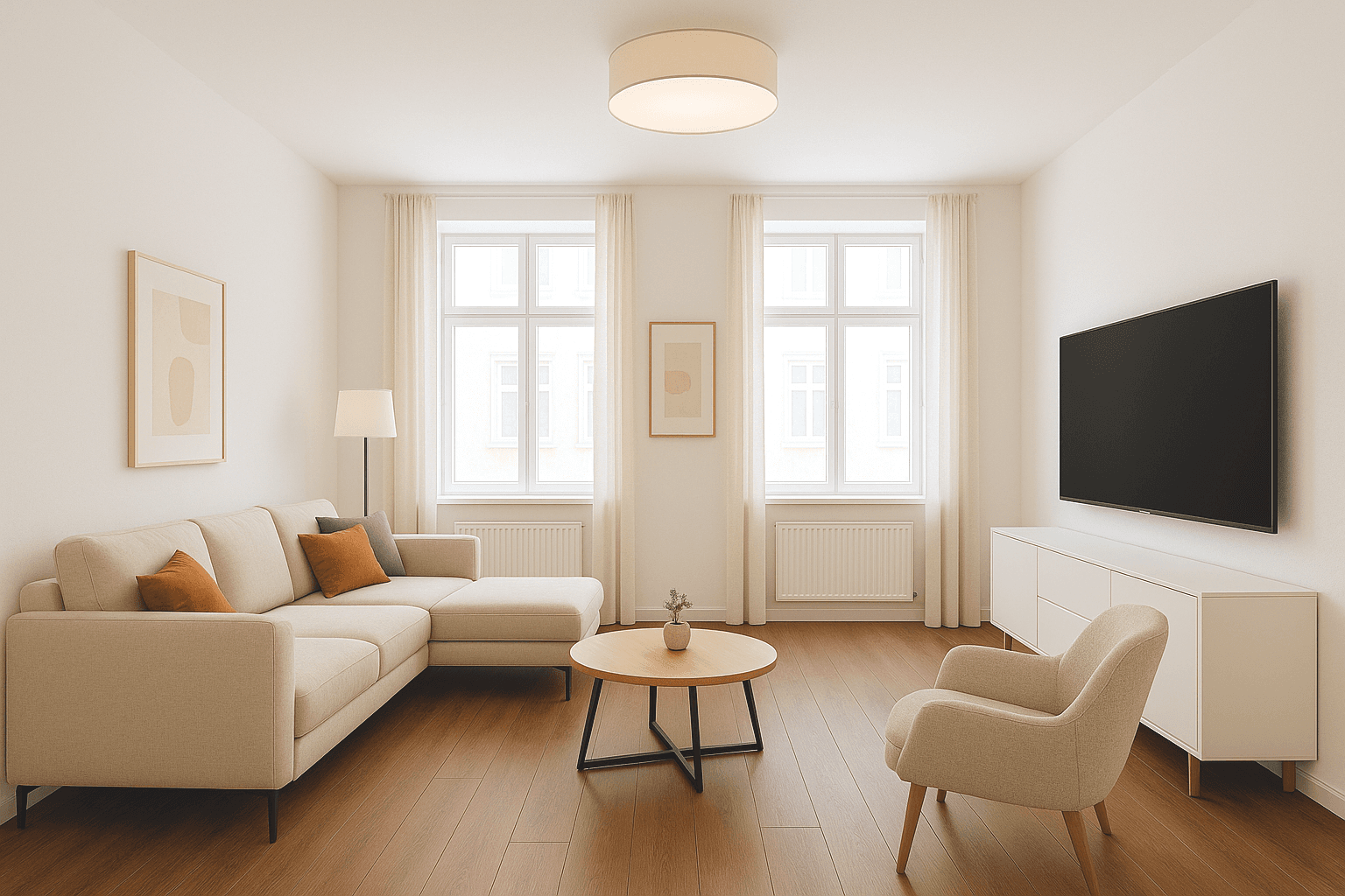 Wohnzimmer 2 u 3 Zimmer