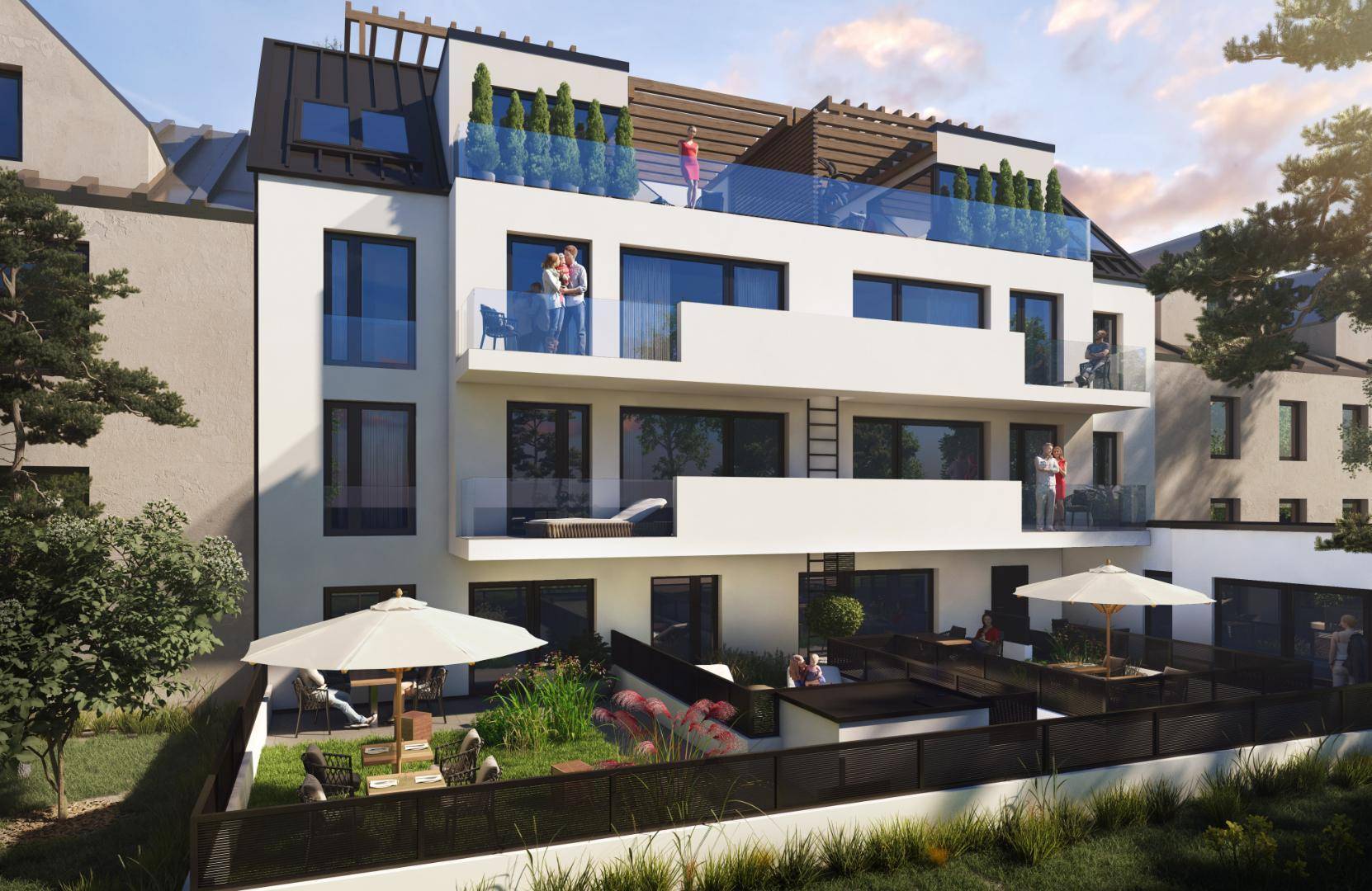 Außenansicht Rückseite (Rendering)