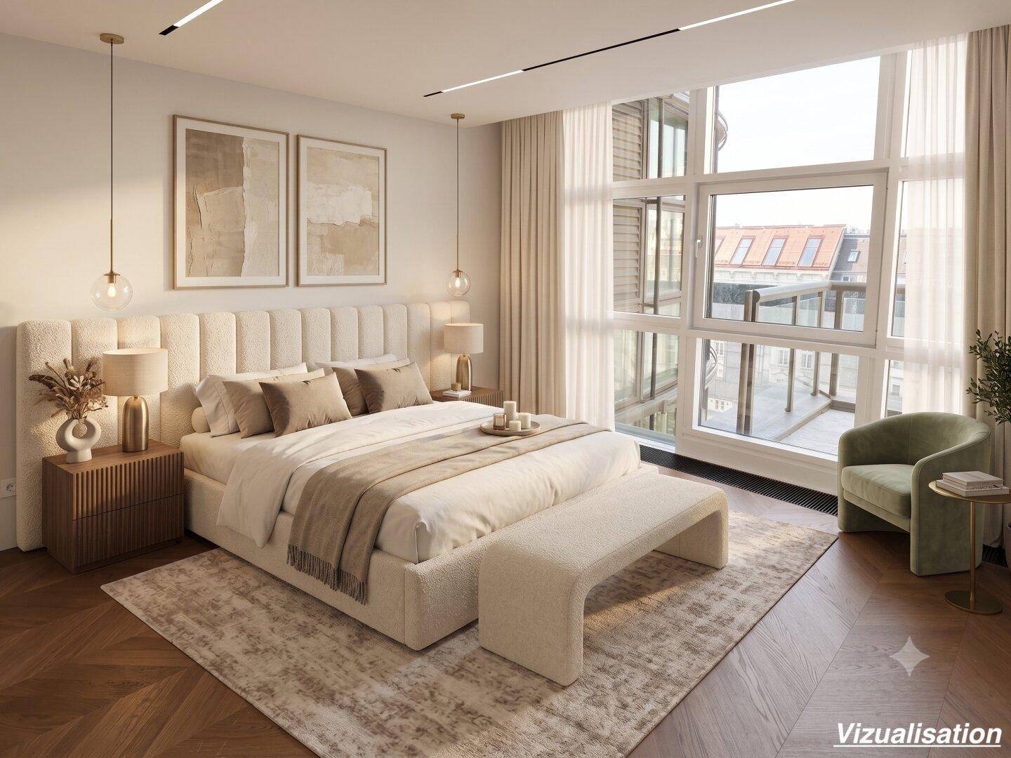 Exklusive DG-Wohnung, 3 Zimmer, 157,90 m², mit privater Terrasse — Erstbezug in Wien Innere Stadt - Ansicht 6