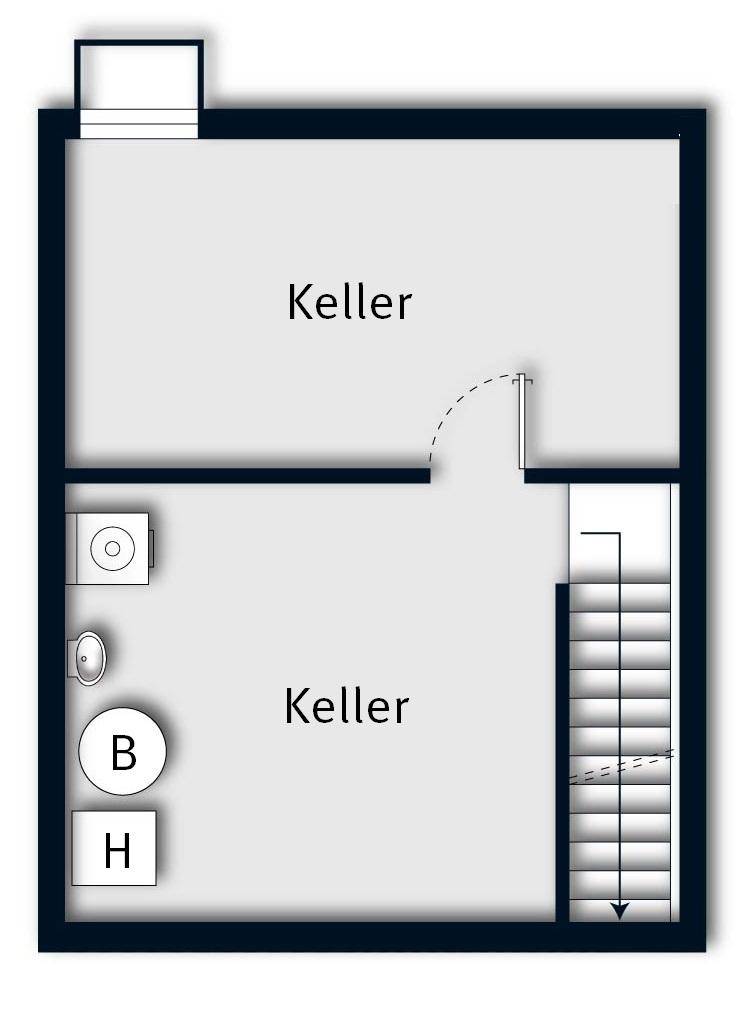 Grundriss KG ohne Maßstab