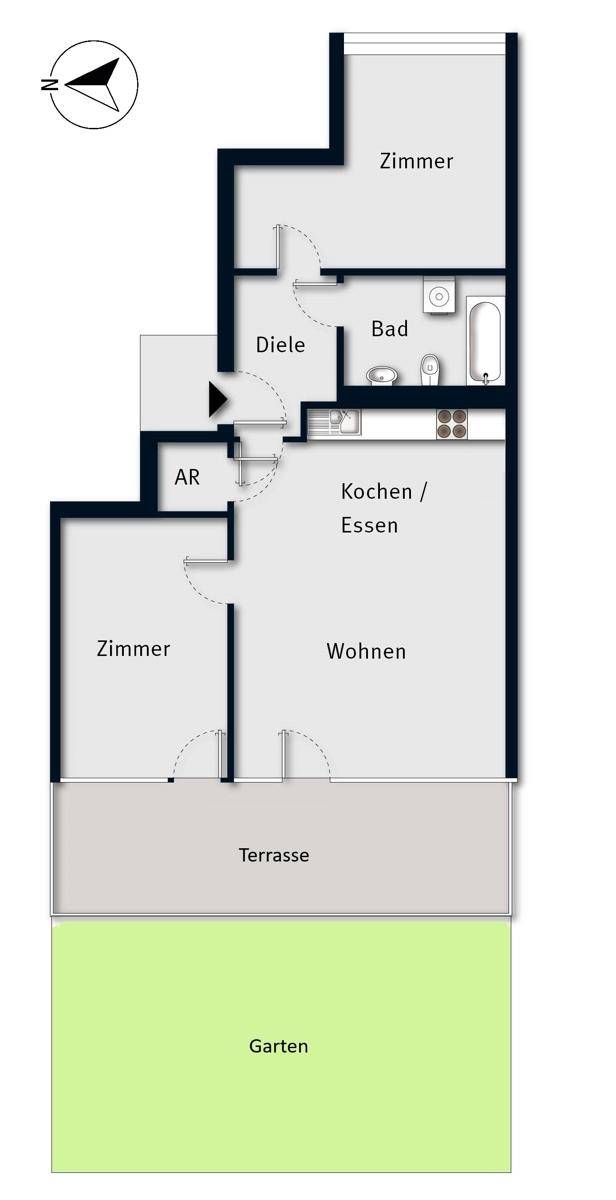 Grundriss ohne Maßstab