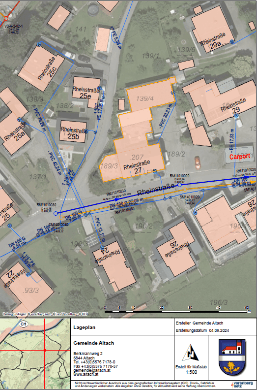 Bestandsplan_Wasser/Kanal