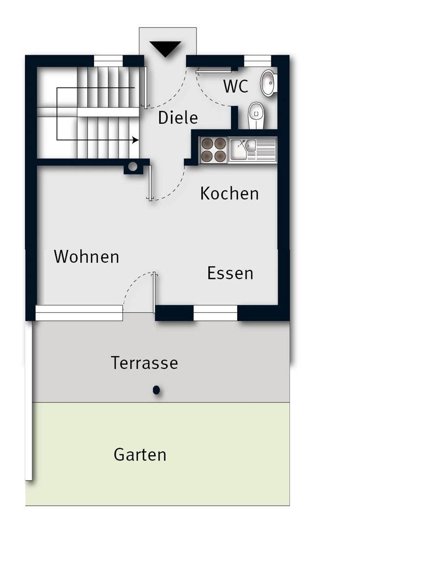 Grundriss EG ohne Maßstab
