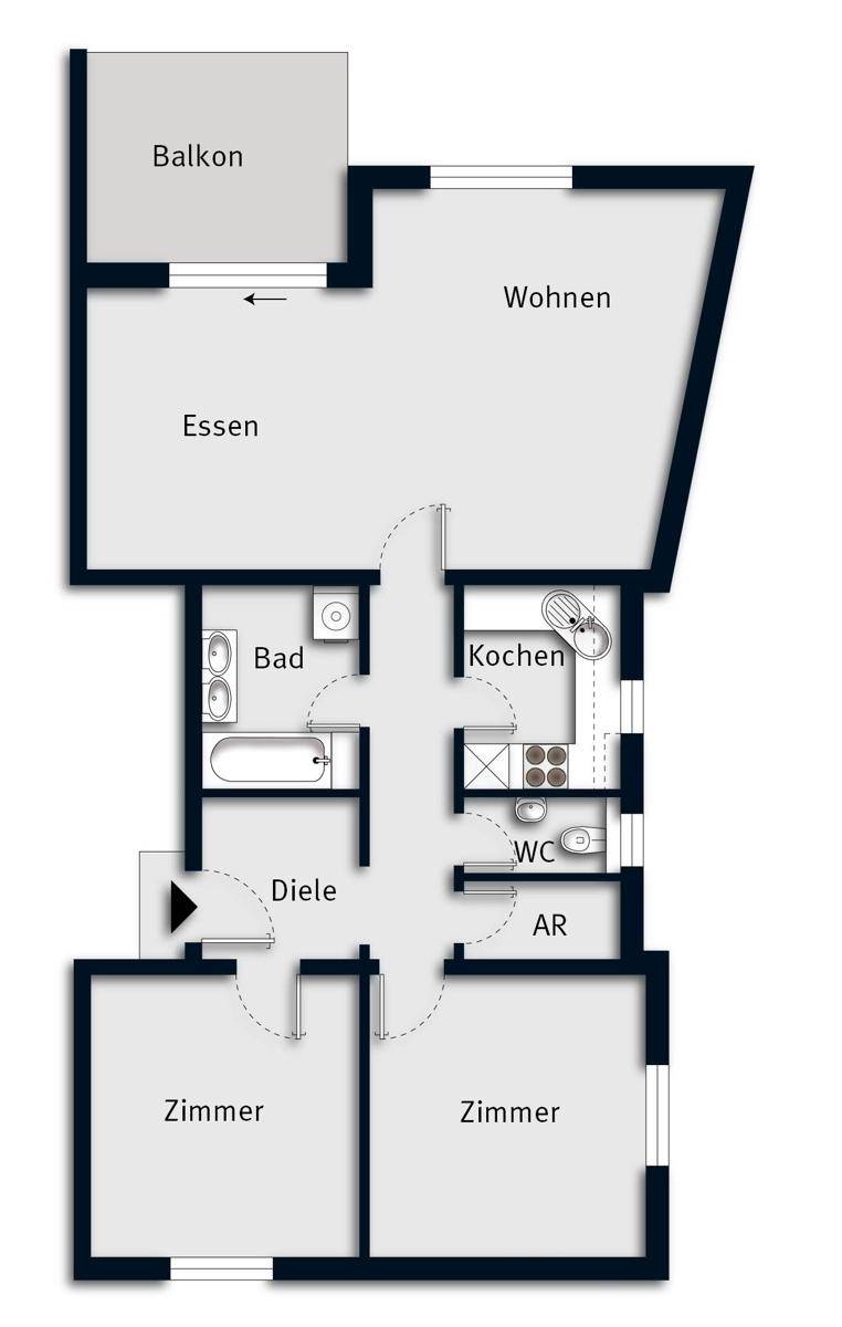 Grundriss ohne Maßstab