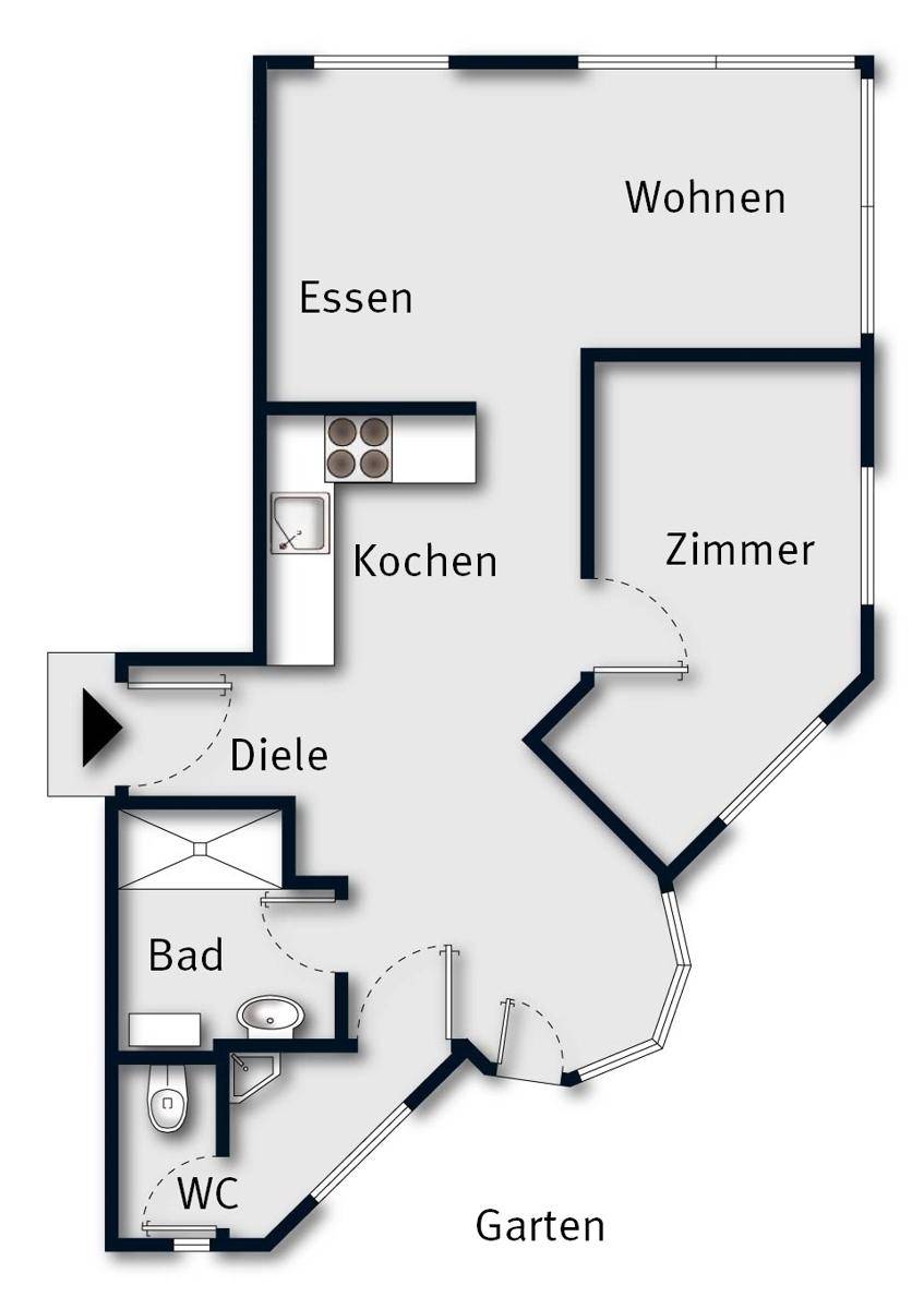 Grundriss ohne Maßstab