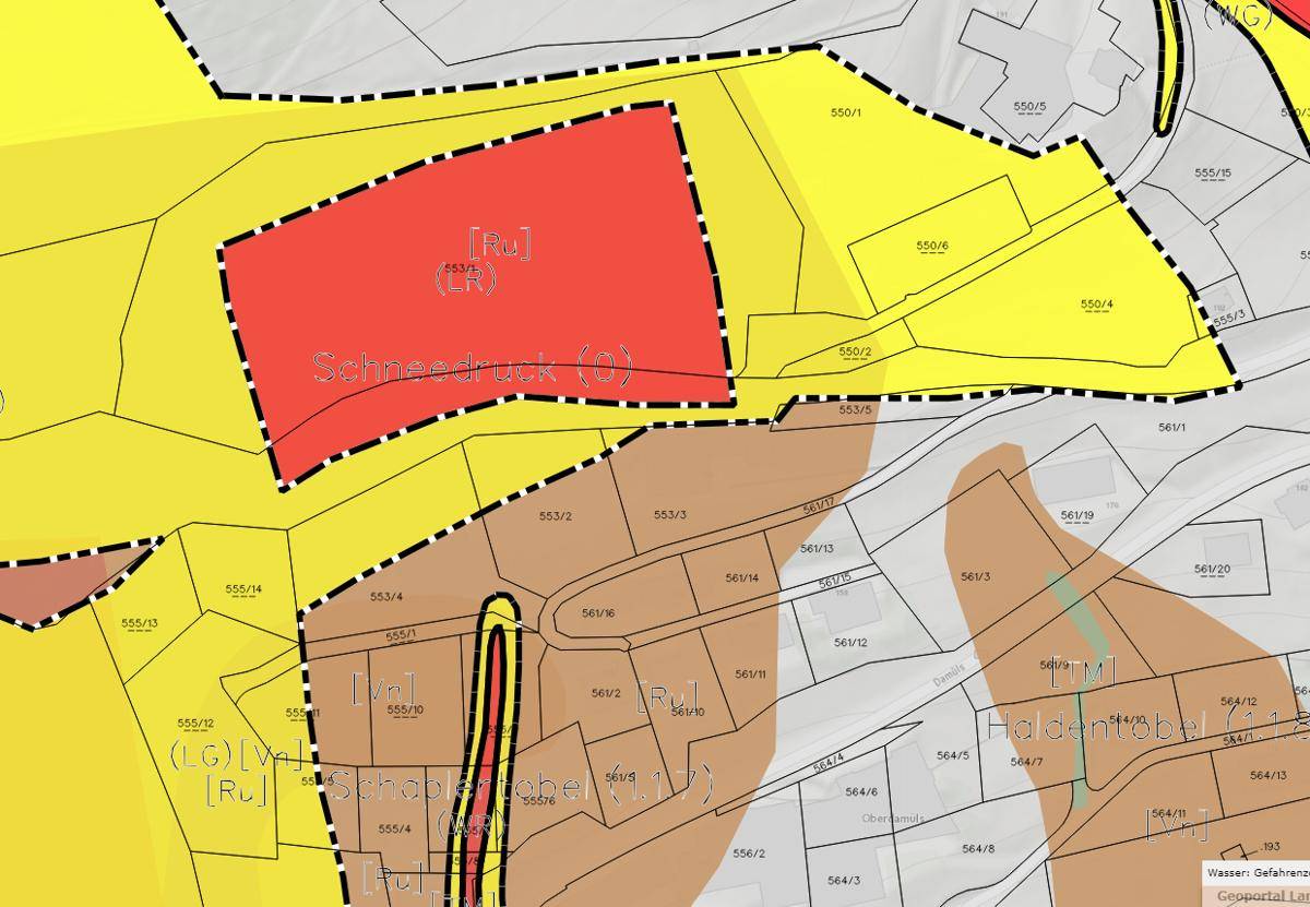 Gefahrenzonenplan