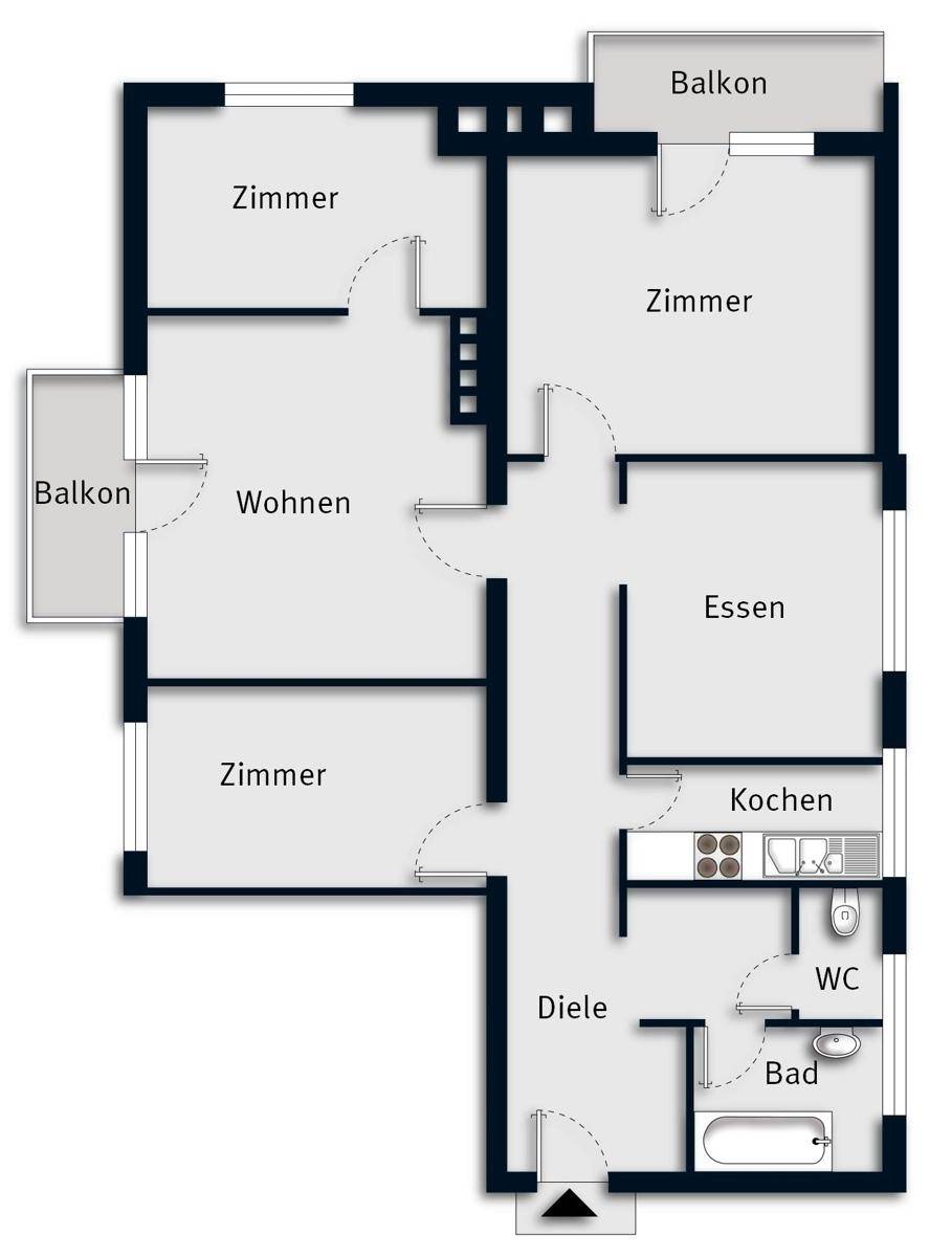 Grundriss ohne Maßstab