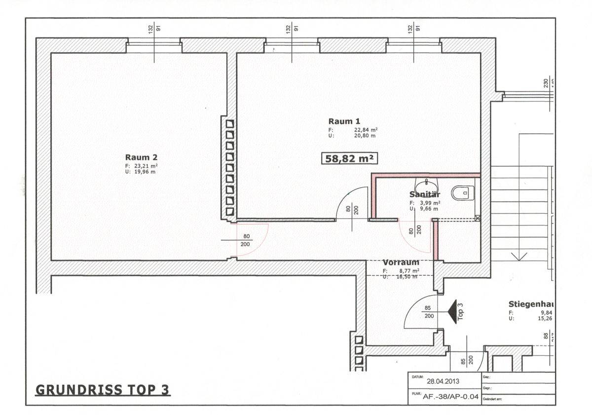 Grundriss Top 3 Lager -Büro