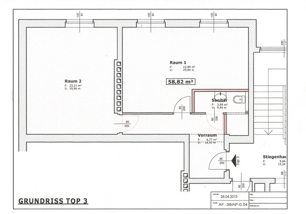 Grundriss Top 3 Lager -Büro