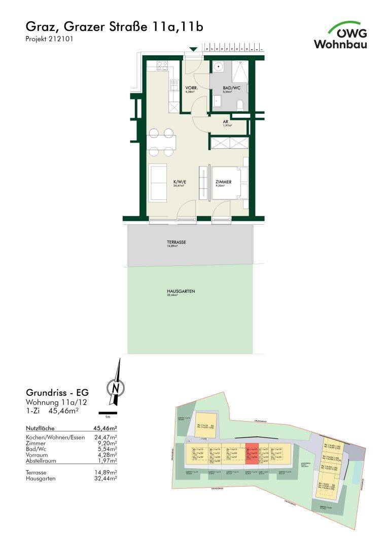 Kompakte Wohnung mit großer Freifläche in Graz Andritz - Więcej