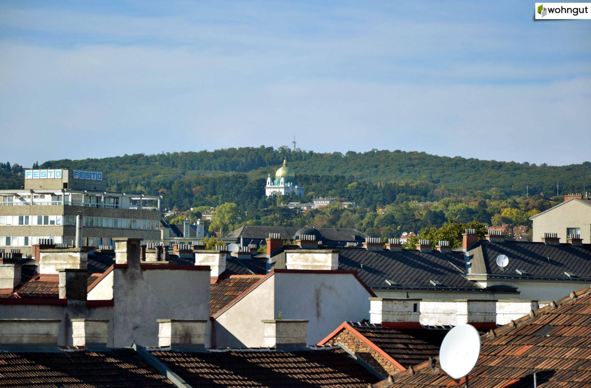 Blick Richtung Otto-Wagner-Kirche Richtung Norden