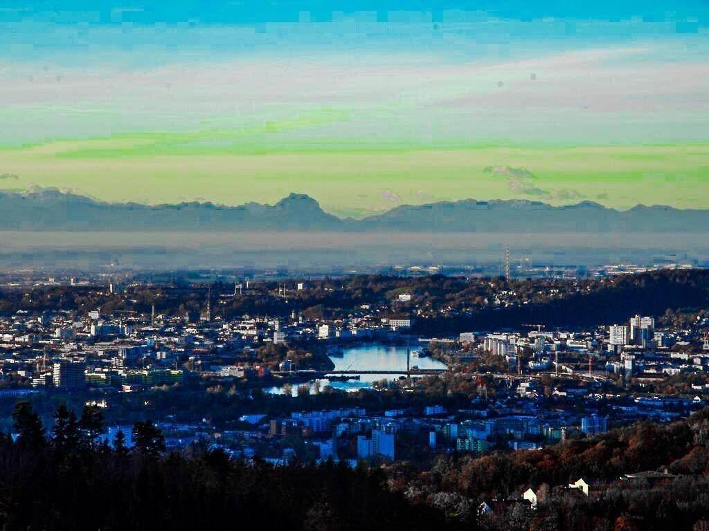 Blick vom Balkon