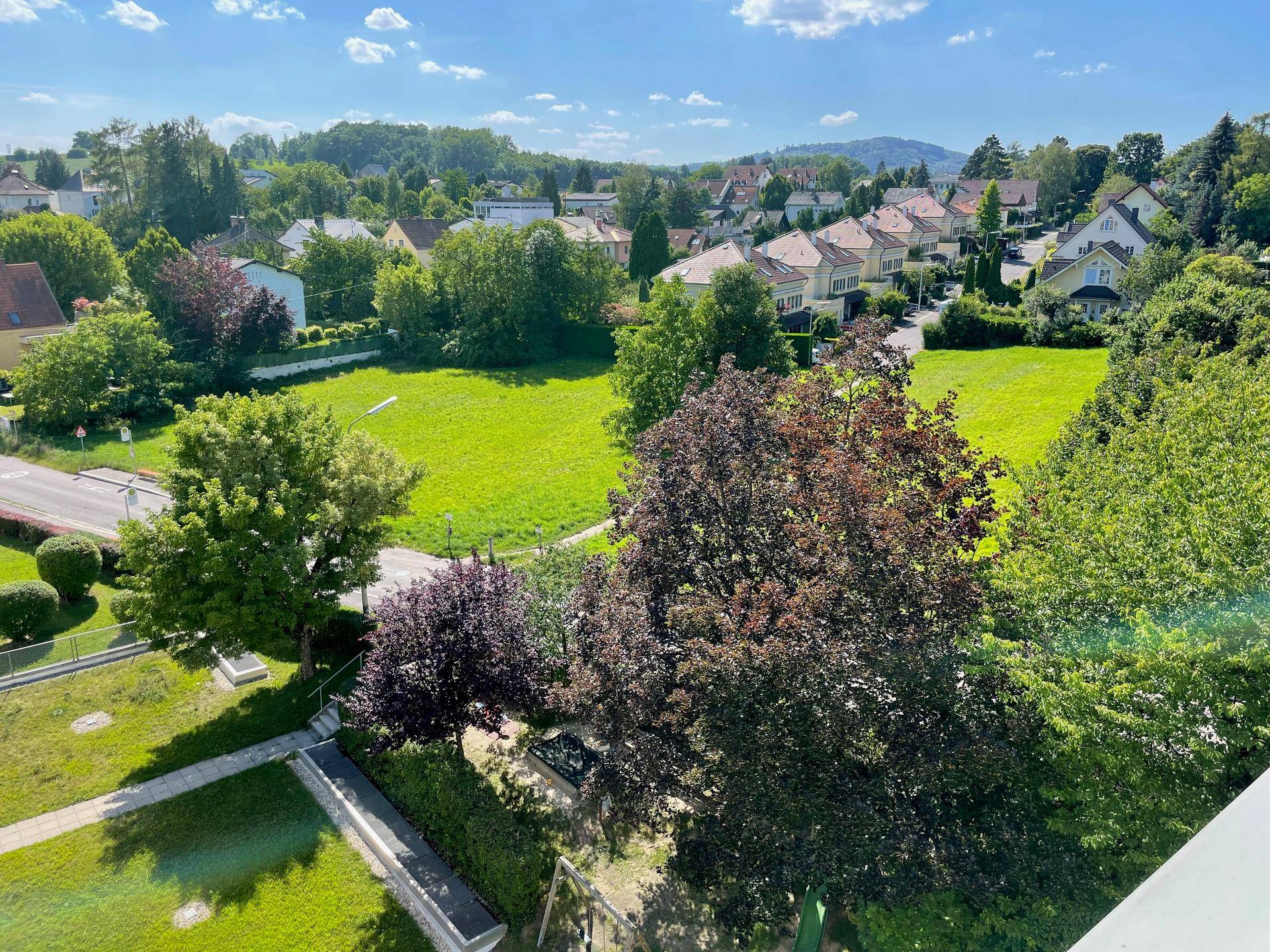 Ausblick ins Grüne