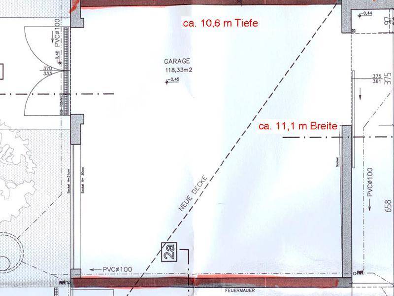 Halle mit rund 118 m² Nutzfläche