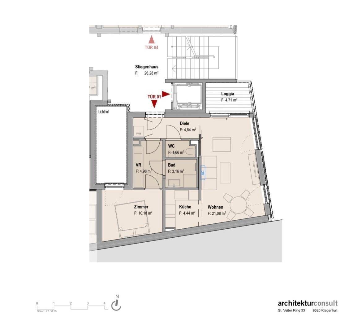 Klagenfurt | Wohnen am Baumbachplatz: ERSTBEZUG 2-ZI Wohnung mit Loggia - ab Juli 2026 - View 3