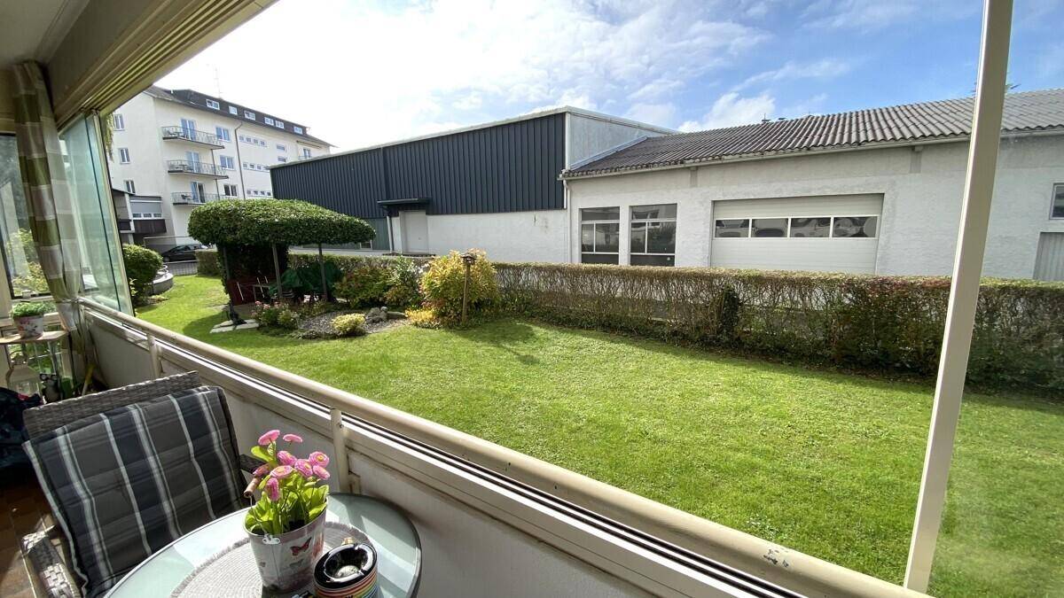 Blick vom Balkon
