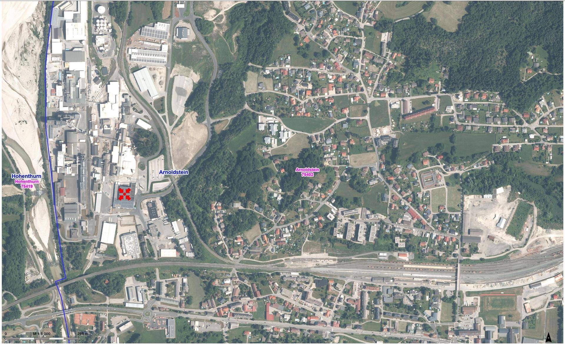 Lage Arnoldstein Stadt