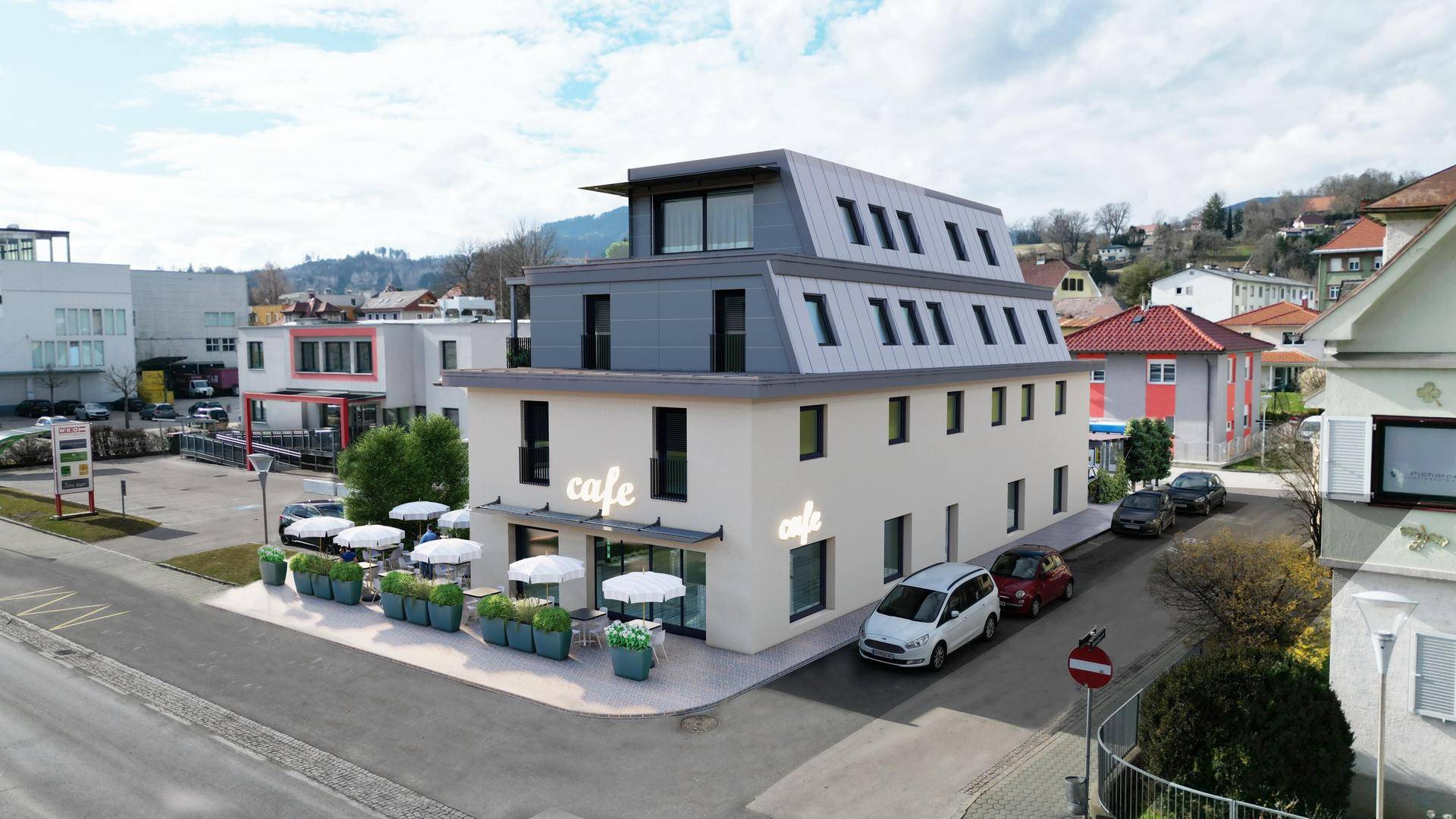 CUBE Wohnprojekt St. Veit Ansicht Südost