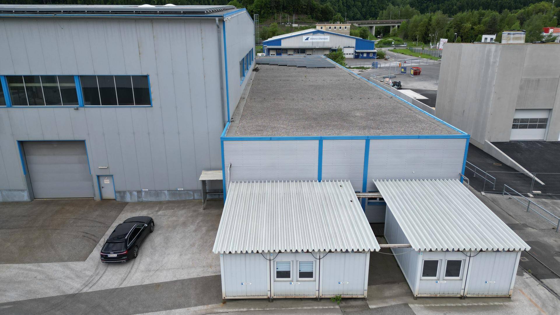 Ansicht Nord Container Büro