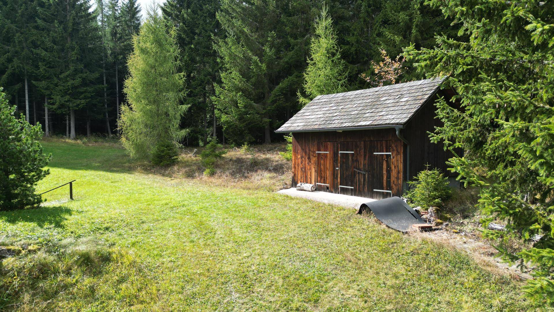 Ansicht Holzhütte