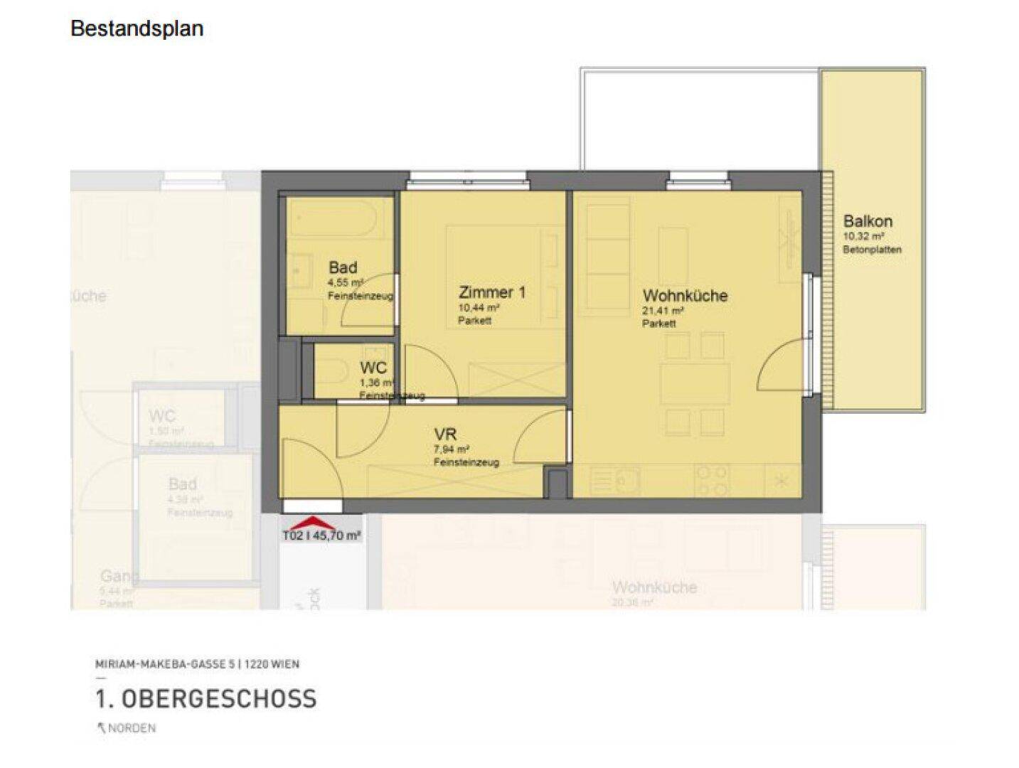 Moderne 2 Zi Wohnung mit Balkon provisionsfrei - nahe U2 – další