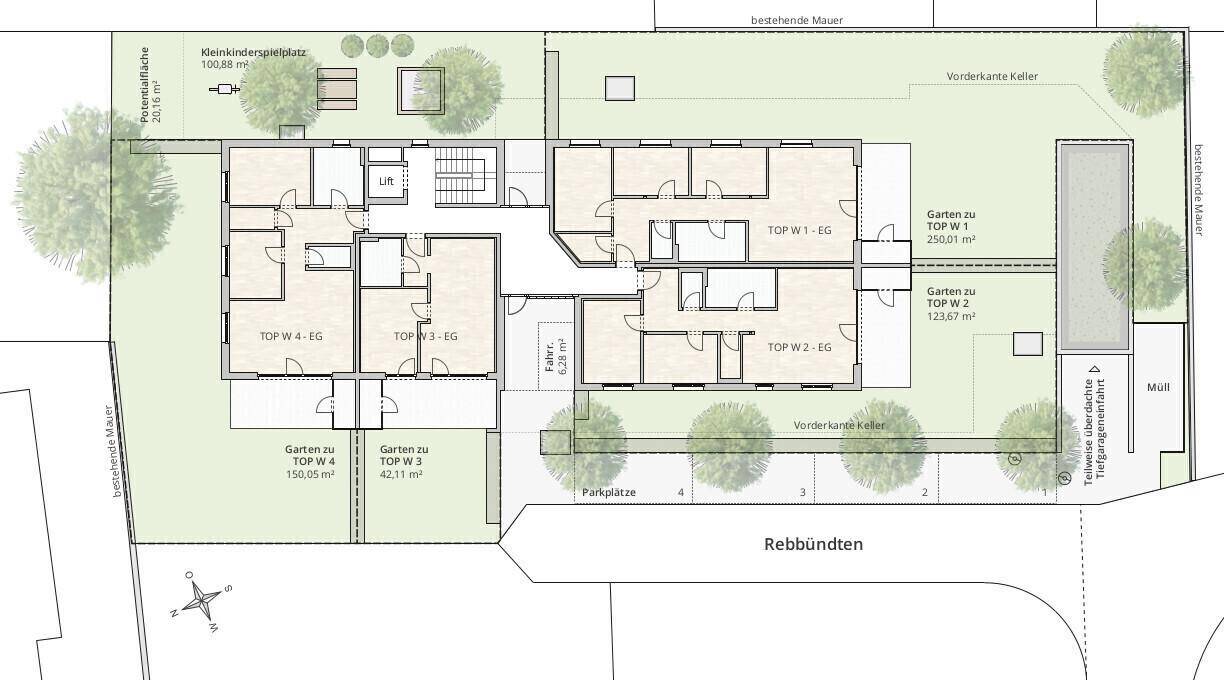 Lageplan Erdgeschoss