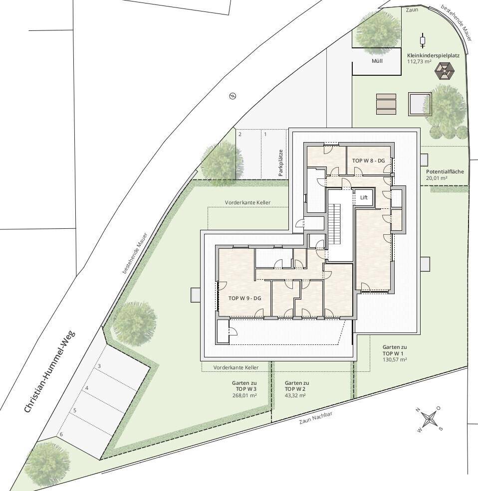 Lageplan, 1.200 DG