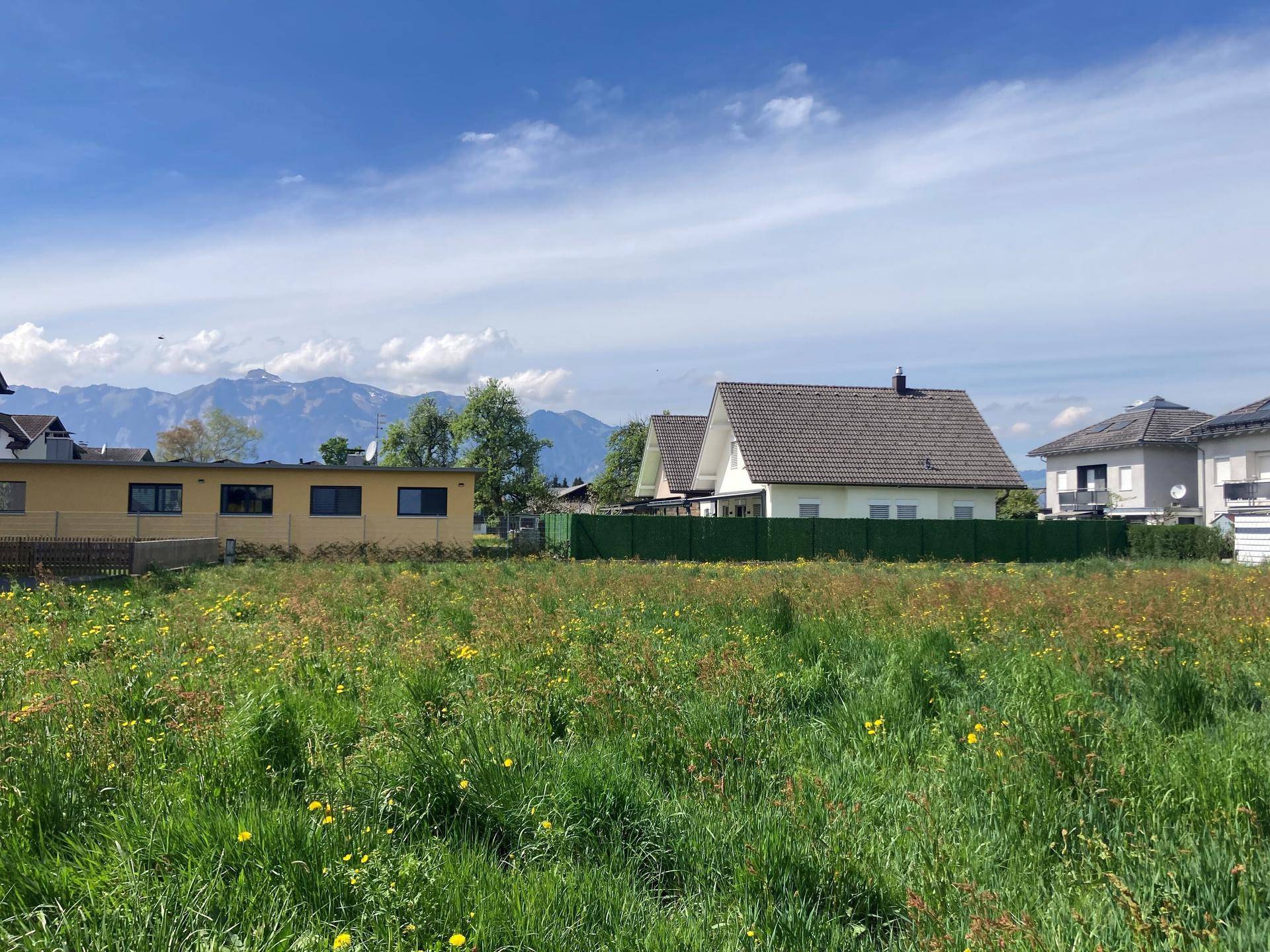 WA Rankweil, Korngasse, Grundstück mit Blick Richtung Westen